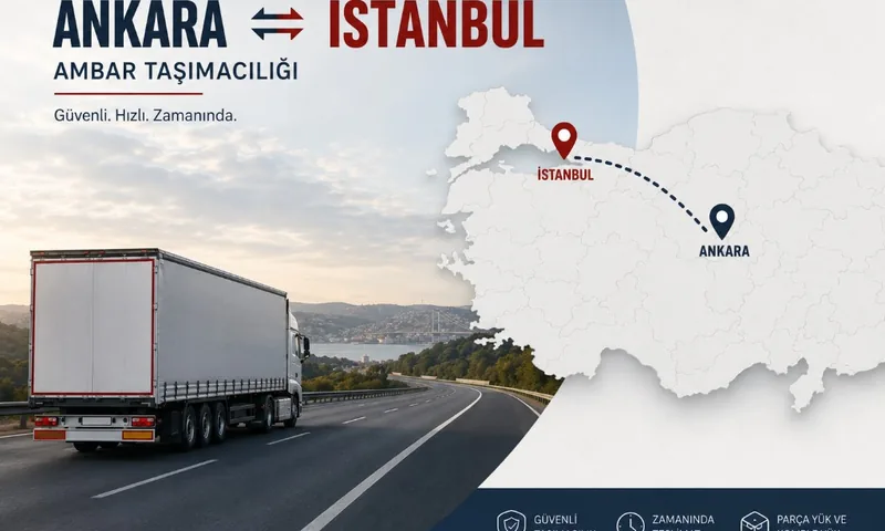 Ankara çıkışlı İstanbul ambar hattı görsel kartı: Ankara İstanbul Ambar